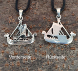 Anhänger 240 Wikinger-Schiff - Silber