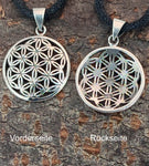 Blume des Lebens 95 A mit Schlangenkette - Silber