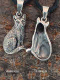 Anhänger 411 Katze - Silber