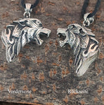 Anhänger 30 A Wolfskopf - Edelstahl