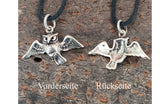Eule 242 mit Schlangenkette - Silber