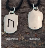 Rune Uruz 306 mit Schlangenkette - Silber