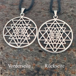Sri Yantra 131 mit Schlangenkette - Silber