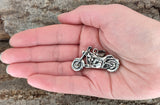 Motorrad 89 mit Panzerkette - Edelstahl