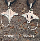 Anhänger 374 Rochen - Silber