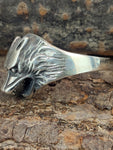 Ring Wolfskopf, Gr. 52-74 - Silber