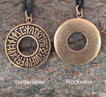 Anhänger 54 Runenkreis - Bronze