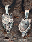 Wolf 7 A mit Schlangenkette - Silber