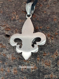 Fleur-de-Lis 15 B mit Panzerkette - Edelstahl