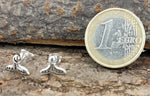Ohrstecker 45 Walflosse - Silber