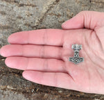 Thorshammer 220 mit Korbkette - Silber