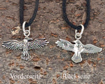 Rabe 28 mit Schlangenkette - Silber