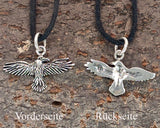 Rabe 28 mit Schlangenkette - Silber