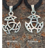 Keltischer Knoten 107 mit Schlangenkette - Silber