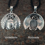 Skarabäus 368 mit Schlangenkette - Silber