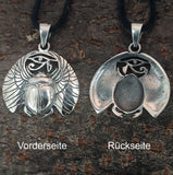 Skarabäus 368 mit Schlangenkette - Silber