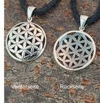 Anhänger 96 A Blume des Lebens - Silber