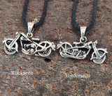 Motorrad 264 mit Korbkette - Silber