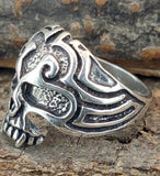 Ring Totenkopf, Gr. 54-74 (tk6) - Silber