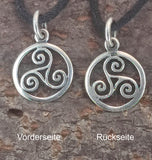 Triskele 23 mit Schlangenkette - Silber