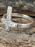 Ring Kreuz, Gr. 46-66 (kr17) - Silber