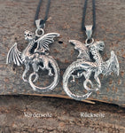 Anhänger 111 Drache - Edelstahl