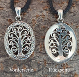 Lebensbaum 102 mit Schlangenkette - Silber