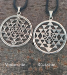 Sri Yantra 132 mit Schlangenkette - Silber