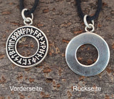 Runenkreis 30 mit Schlangenkette - Silber