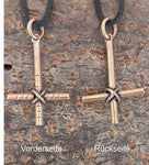 Anhänger 24 Kreuz - Bronze
