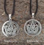 Pentagramm 228 mit Schlangenkette - Silber