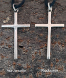 Kreuz 20 mit Schlangenkette - Silber