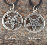 Pentagramm 54 mit Schlangenkette - Silber