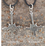 Kreuz 134 mit Schlangenkette - Silber