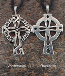 Keltenkreuz 371 mit Schlangenkette - Silber