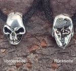 Totenkopf 33 mit Schlangenkette - Silber