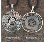 Wotansknoten 216 mit Korbkette - Silber