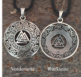 Wotansknoten 216 mit Korbkette - Silber