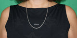 Schlichte Kette 2 mm - silbern - Edelstahl