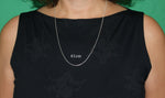 Schlangenkette 1 mm - hell - Silber
