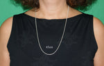 Schlangenkette 2 mm - hell - Silber