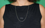 Schlichte Kette 2 mm - silbern - Edelstahl