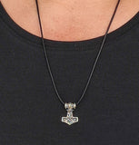 Thorshammer 220 mit Korbkette - Silber