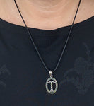 Irminsul 282 mit Korbkette - Silber