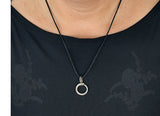 Midgardschlange 110 mit Schlangenkette - Silber