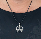 Triskele 24 mit Schlangenkette - Silber