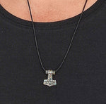 Thorshammer 221 mit Korbkette - Silber