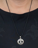 Lebensbaum 90 mit Schlangenkette - Silber