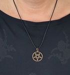 Anhänger 28 Pentagramm - Bronze