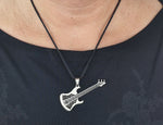 Gitarre 2 mit Panzerkette - Edelstahl